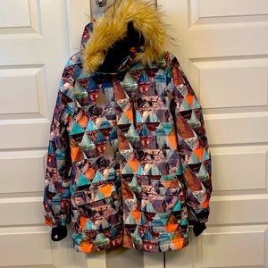 Ski or Snowboard or just cold weather jacket.  Warm and colorful